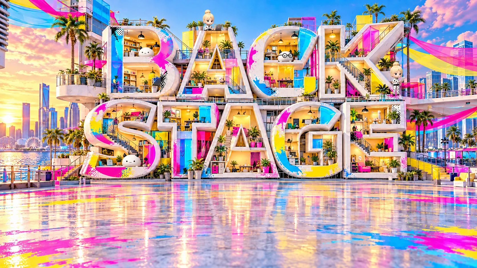 BACKSTAGEがNEXT POPの街に着替えた姿